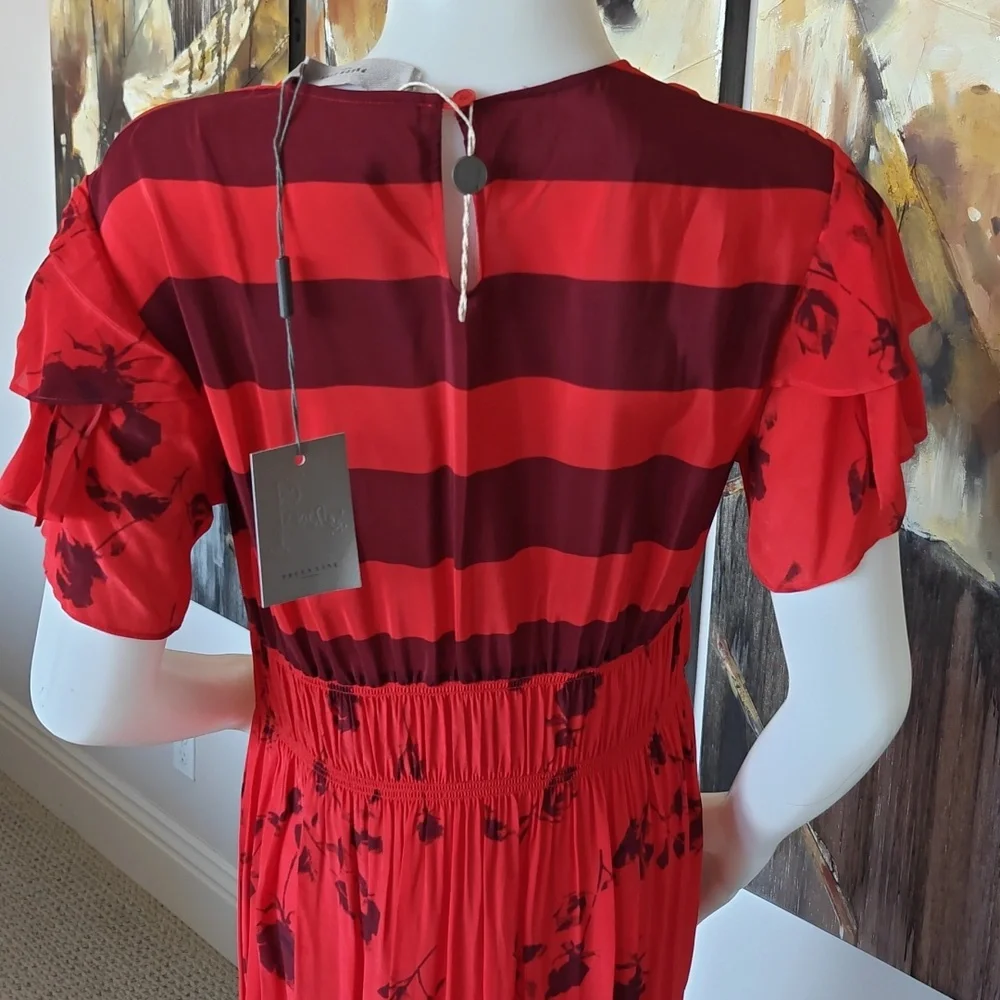 NWT $534‎ Preen by Thornton Bregazzi floral dress . M